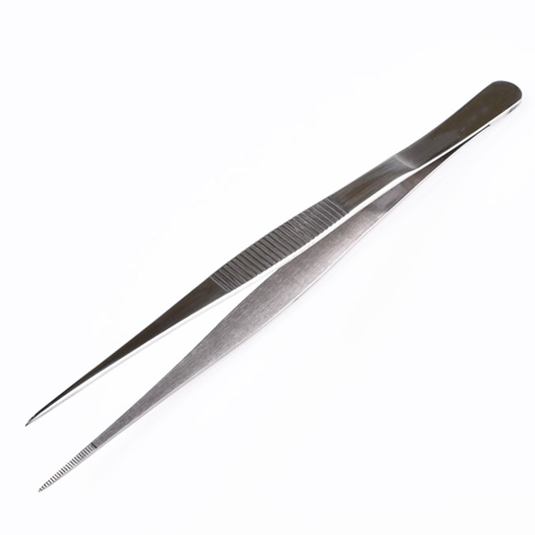卫特斯WEITESI 20cm 直尖头镊子 尖头带齿 20厘米镊子 20cm尖镊子