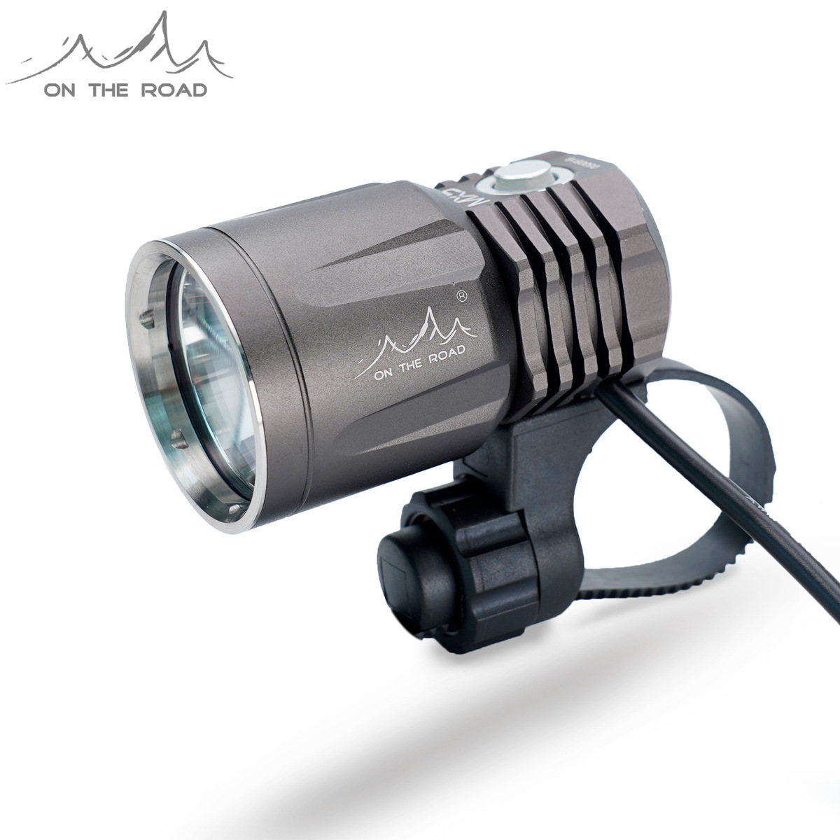 在路上MX5自行车灯前灯强光夜骑行充电单车灯USB电动车灯山地车灯