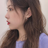 Earrings for elementary school students, retro advanced starry sky, internet celebrity, Japanese and Korean, Korean style, simple and elegant design, high-quality style