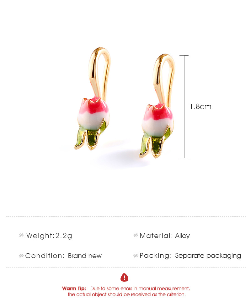 Spring And Summer New Earrings Retro Tulip Earrings Vitality Girl Flower Earrings Wholesale Nihaojewelry display picture 1