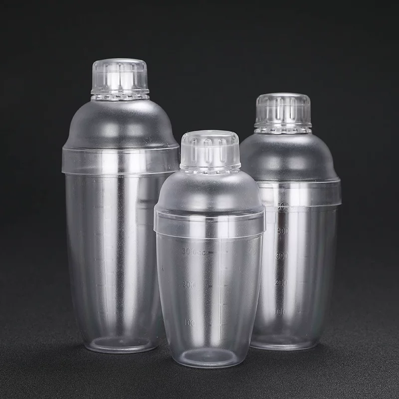 Transparent plastic shaker scaled for a tea shop, set, PC-plastic