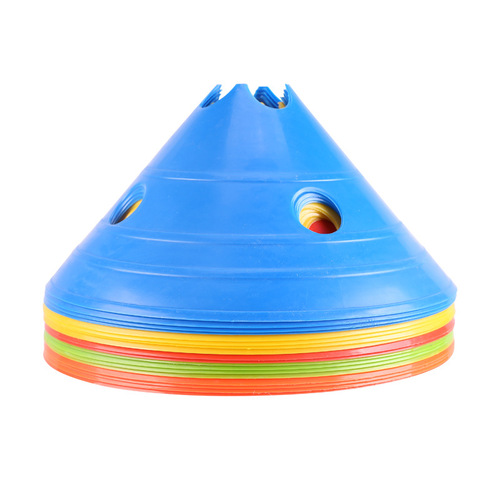 Large thickened football logo disc plum blossom hole logo disc roadblock obstacle football training auxiliary supplies