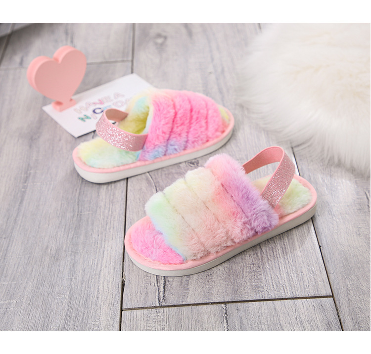 New children s non-slip breathable warmth slippers NSPE11155