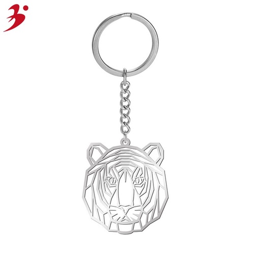 Cross-border European and American popular accessories Animal forest stainless steel keychain Car ornament Accessory wholesale
