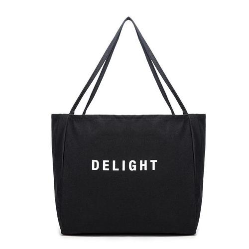 Deicygirl homemade new summer single shoulder large capacity letter canvas bag candy color fashion canvas bag trend