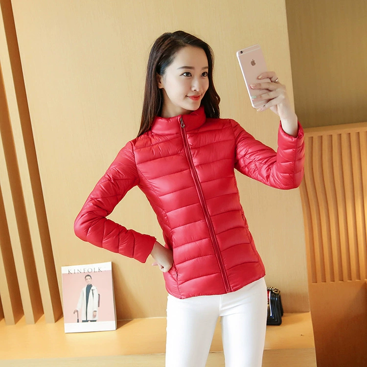 Женское пальто с хлопковой подкладкой, короткое зимнее пальто 2023, новое корейское пуховое пальто с хлопковой подкладкой, приталенное пальто для похудения, пальто без шапки, Женское пальто с хлопковой подкладкой