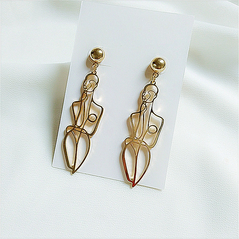 Iron Chain Material 1 Pair Quantity Fashion Solid Color Alloy Plating Women's Drop Earrings 1 Pair