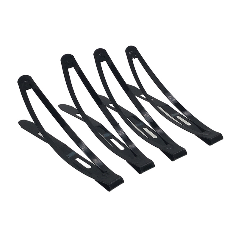 Pintura en aerosol negro 6cm Tarjeta blanca 10 paquete tablero de luz medio BB clip horquilla clip de pelo un yuan dos yuanes tienda de accesorios para la cabeza