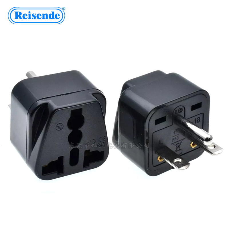 美规三极电源插头 美标工业插头 美式工业转接头 旅游转换头