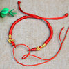 手工编织金线曼陀罗花红绳手链二合一男女幸运红色手绳端午节饰品|ru