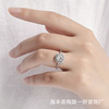 Adjustable wedding ring for beloved, autumn, internet celebrity, silver 925 sample, wholesale