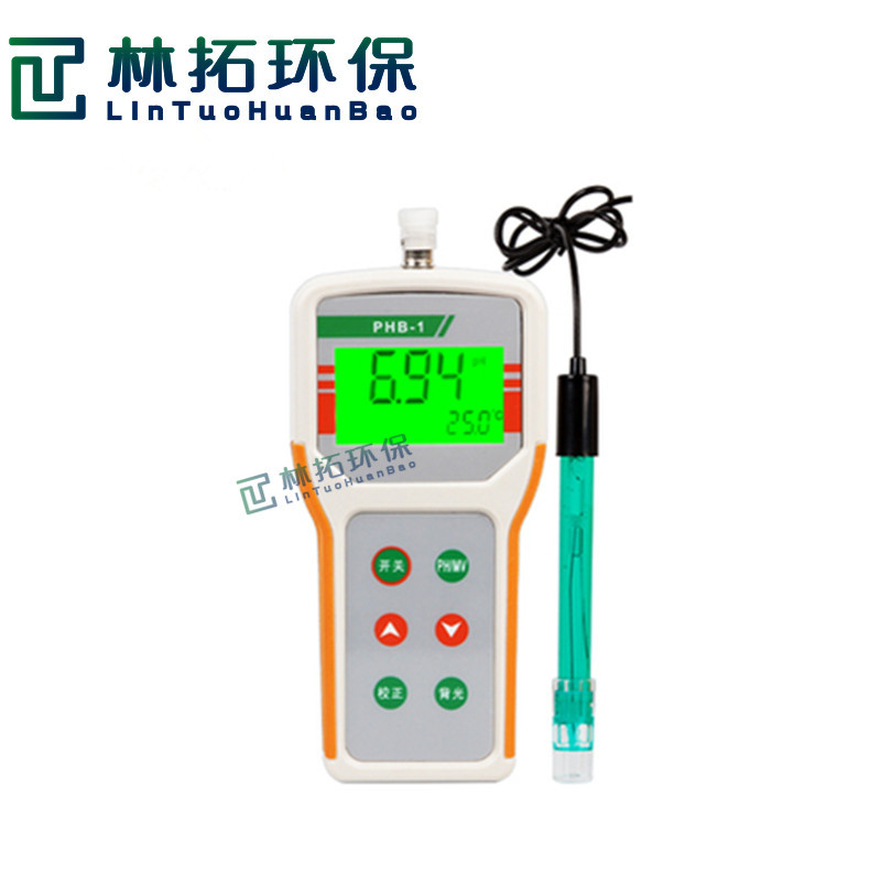 青岛林拓PHB-4便携式数显PH计 0-14PH酸碱度检测仪ph测试仪