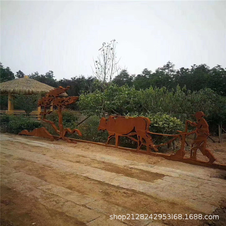 景区基础设施用钢板Q355NHE耐候钢板现货直营激光切割