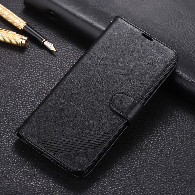 Suitabl for Huawi 9X phon anti drop Honor 9xpro protctiv with card insrtion and cow pattrn flip covr lathr_voghion.com
