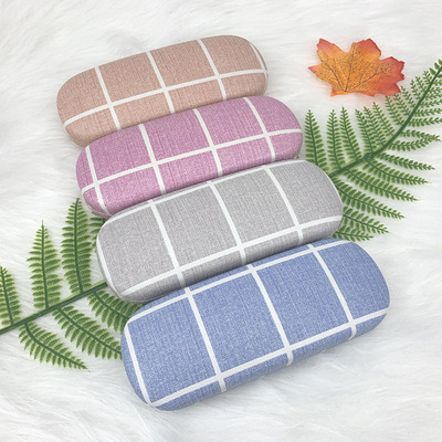 簡約眼鏡盒批發定做 廠家直銷眼鏡盒定制印店名logo 學生近視鏡盒