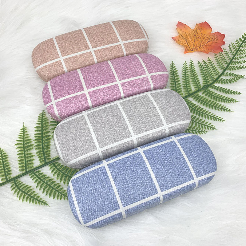 簡約眼鏡盒批發定做 廠家直銷眼鏡盒定制印店名logo 學生近視鏡盒