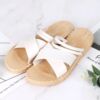 Fashionable sandals, slippers platform, beach footwear, autumn, trend of season, Korean style