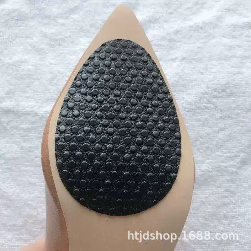 Новая Нескользящая износостойкая нижняя часть из говяжьего сухожилия в горошек, противоскользящая кожаная передняя часть Туфли на высоком каблуке с ладонью, универсальная Передняя подошва, противоскользящая накладка