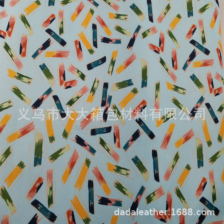 600DPU digital printing, eco-friendly PU Oxford fabric, digital printing, sample and design provided, bulk goods available detail image 9