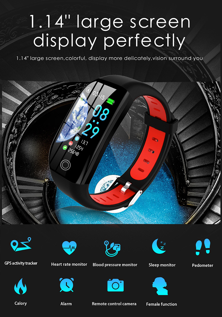 Cross-border bestseller F21 smartwatch Heart rate, Bluetooth smart bracelet, sports bracelet, watch gift factory direct sales undefined