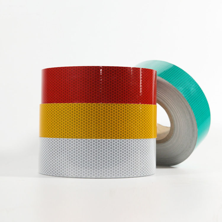 高强级反光膜 晶格六边形蜂窝状交通反光膜胶带贴纸5cm/10cm