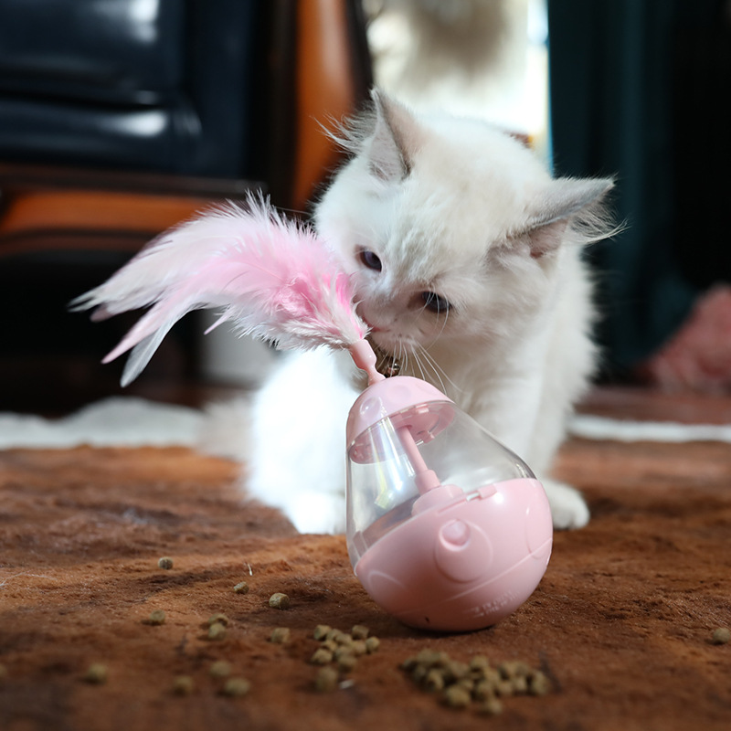 漏食不倒翁球猫咪解闷神器