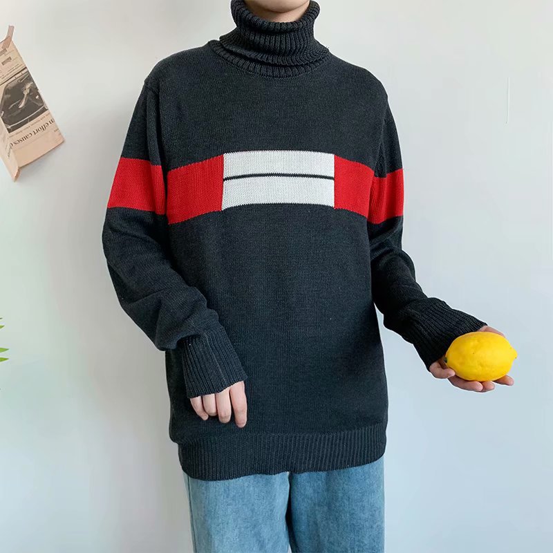 2019 Autumn wild ins High collar sweater Long sleeve Easy ulzzang Sweater Student network jacket