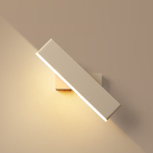床頭壁燈 卧室現代簡約led十字燈具創意可旋轉客廳書房背景牆壁燈