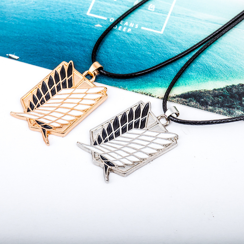 fashion feather simple necklace