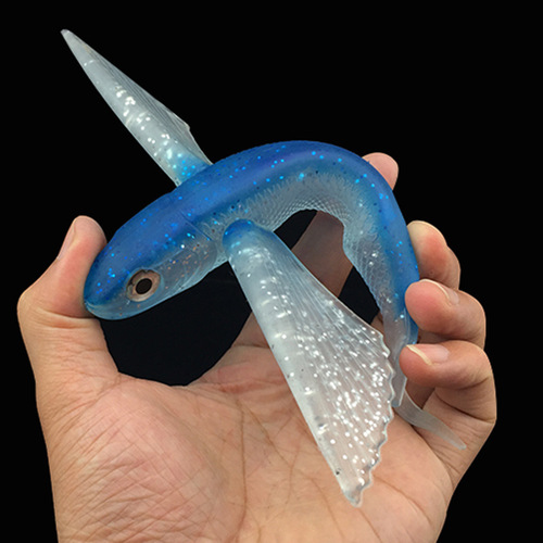 Factory direct sales Lua flying fish sea fishing soft bait tuna Lua fishing bait 17cm 21cm big wing fish airplane fish