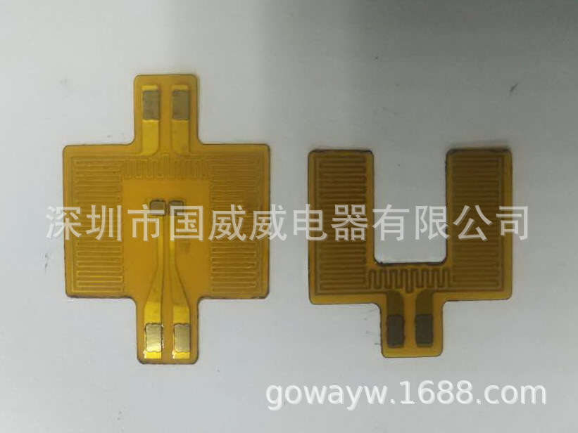 Kapton heater聚酰亚胺电热膜，PI金属薄膜电热片，加热薄膜薄片