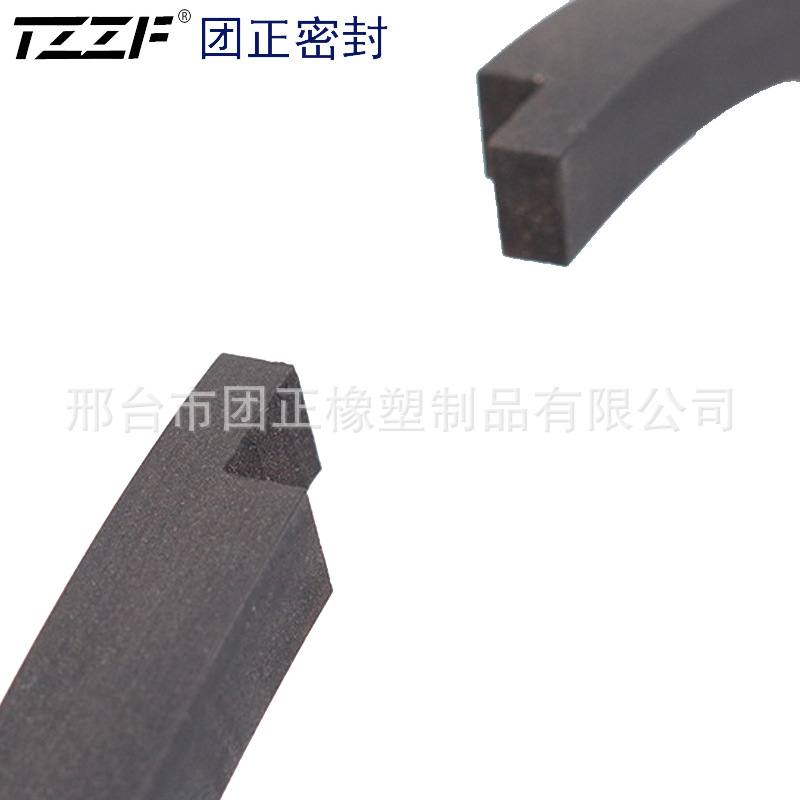 聚四氟乙烯活塞杆支撑环 Z开口型液压密封环 黑色气缸活塞环