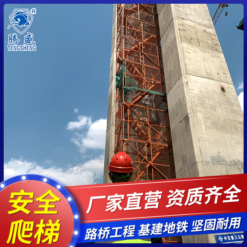 桥梁建筑48管75型安全爬梯、腾盛产品