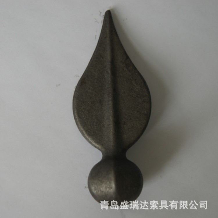青岛实体工厂供应热销欧式枪头矛头护栏尖铁艺配件多种尺寸熟铁锻