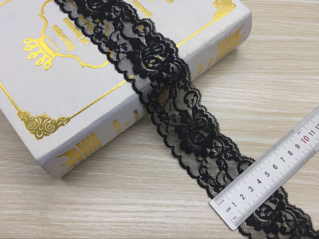 福建柄腾花边新品现货供应6012#宽度5CM弹力蕾丝花边长期现货