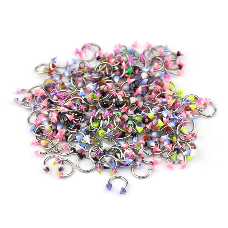 Simple Style U Shape Stainless Steel Arylic Eyebrow Nails 1 Set