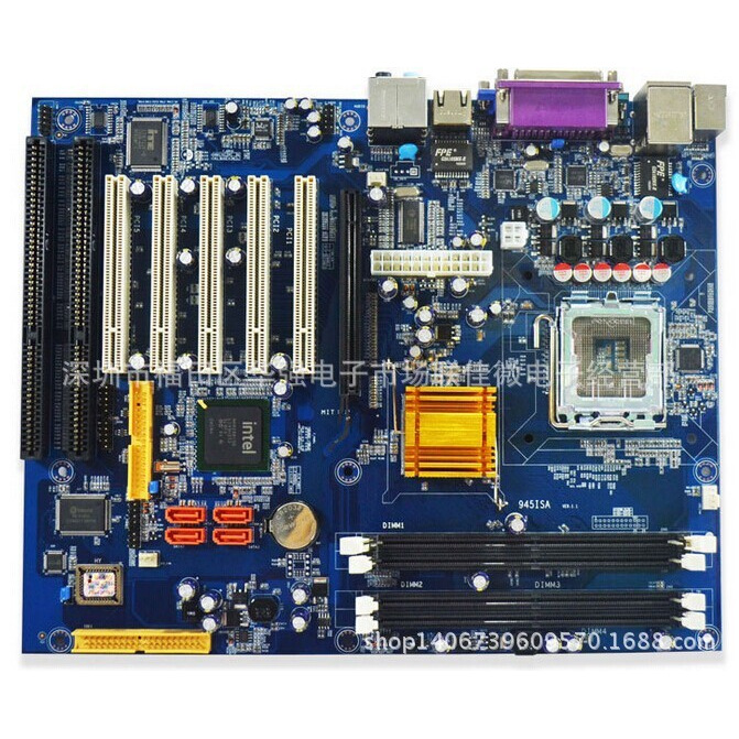 厂家直销HT-945GC工控主板 支持775CPU双网卡一体机工控主板