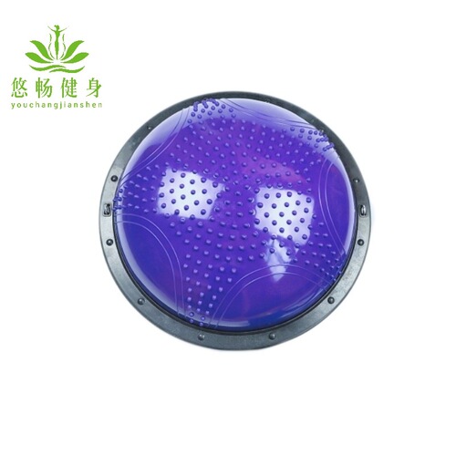 Factory direct sales 58cm wave speed ball explosion-proof thickened yoga hemisphere semicircular massage balance ball Pilates fitness ball