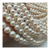 Necklace from pearl, round beads, 8-9-10mm