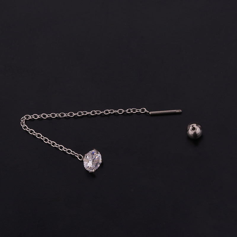 Fashion Style  Simple Geometric Shape Stainless Steel Earrings