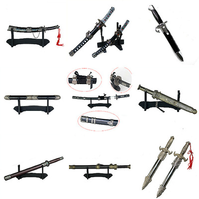 金属刀剑批发未开刃无杀伤力模型家居办公摆件表演金属兵器古剑|ms