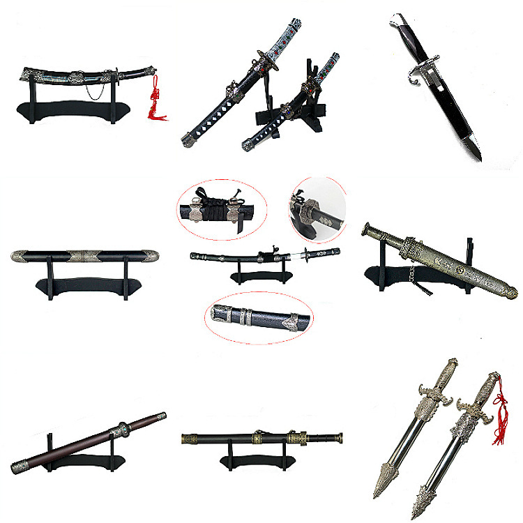 金属刀剑批发未开刃无杀伤力模型家居办公摆件表演金属兵器古剑|ms