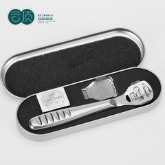 Colored wood pedicure knife, foot scraper, nail clipper, dead skin remover, callus removal clipper, foot cleaning and care