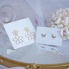 韩国 耳环卡 卡纸 饰品包装 简约耳钉纸板 印刷卡片 饰品配件