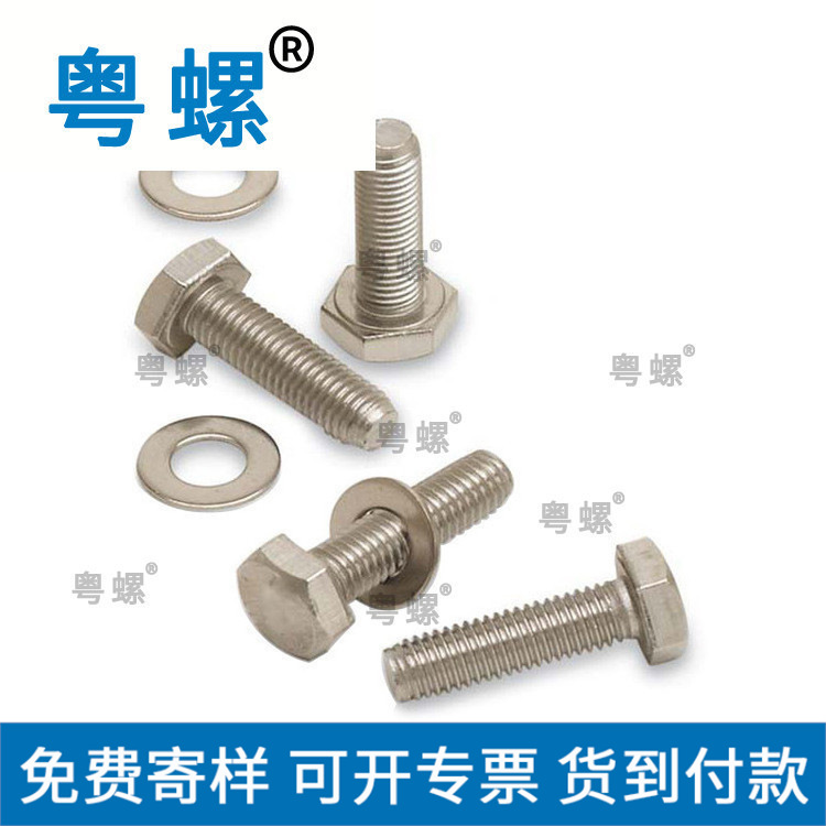   订制生产 不锈钢螺栓 高强度外六角螺丝        