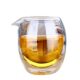 Factory wholesale double-layer glass cup tea sea tea maker 200ml fair cup tea set accessories tea cup coffee cup
