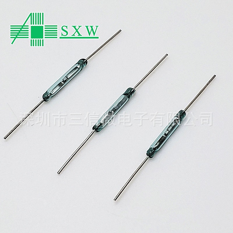 厂家现货供应2mm*14mm 干簧管 常开型 磁控磁性磁感应开关