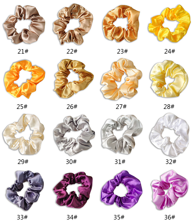 Fabric Rubber Band Solid Color Hair Scrunchies Wholesale Nihaojewelrypicture45