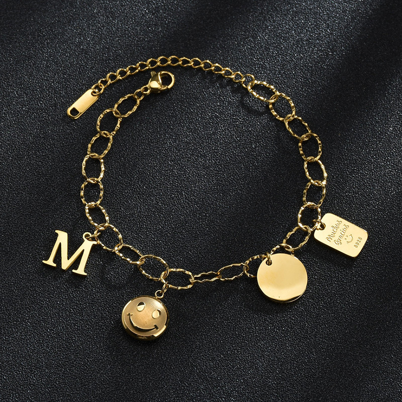 Korean  New Smiley Face Bracelet display picture 3