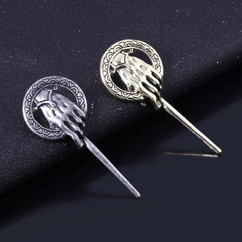 European and American film and television Thrones peripherals, Hand of the King brooch, clothing alloy pin foreign trade